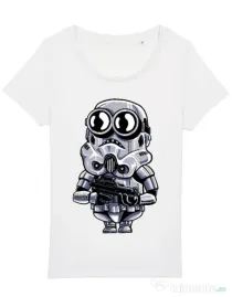 Tricou STANLEY STELLA dama Minion trooper Alb