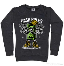 Bluza ADLER dama Cash rules Negru melanj