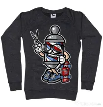 Bluza ADLER dama Barber Skater Negru melanj