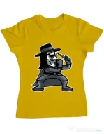 Tricou ADLER dama Fighting Vendetta Galben
