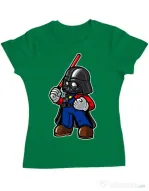 Tricou ADLER dama Darth plumber Verde mediu