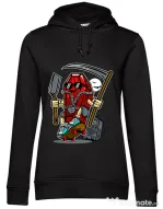 Hoodie dama cu gluga Coffin Skater Negru