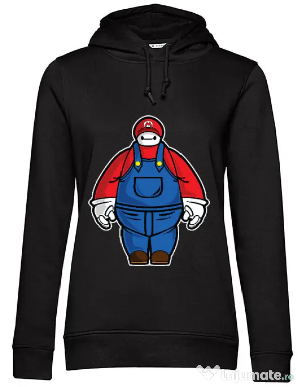 Hoodie dama cu gluga Baymario Negru