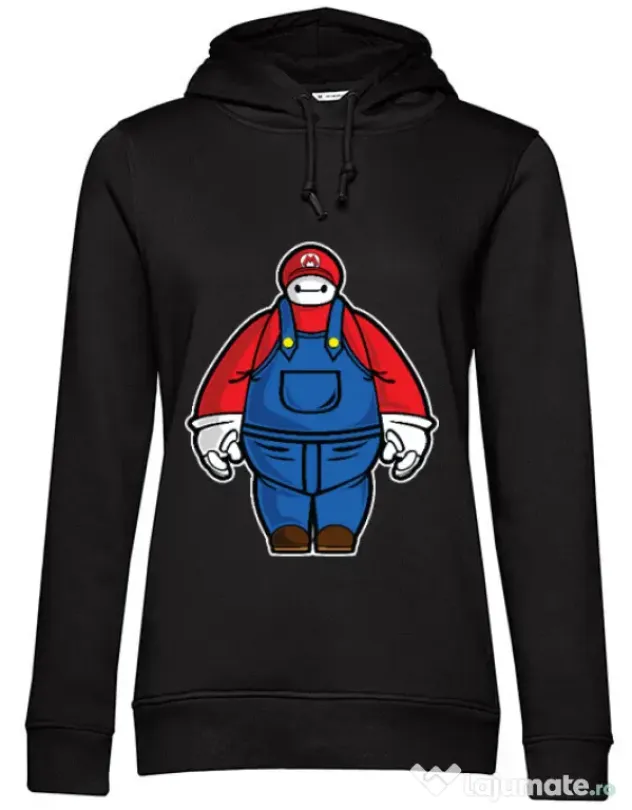 Hoodie dama cu gluga Baymario Negru