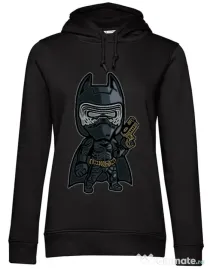 Hoodie dama cu gluga Darkest Night Negru