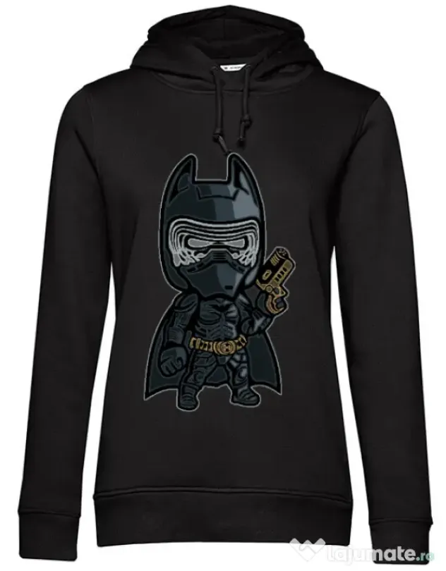Hoodie dama cu gluga Darkest Night Negru