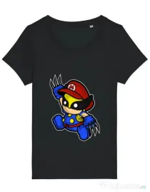 Tricou STANLEY STELLA dama Mario Wolverine Negru
