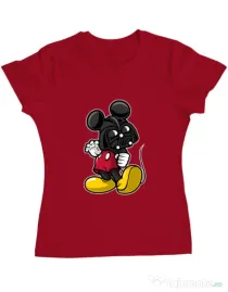 Tricou ADLER dama Darkmouse Rosu