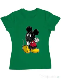 Tricou ADLER dama Mickey Bane Verde mediu