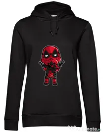 Hoodie dama cu gluga Deadtrooper Negru