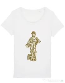 Tricou STANLEY STELLA dama Street C3PO Alb