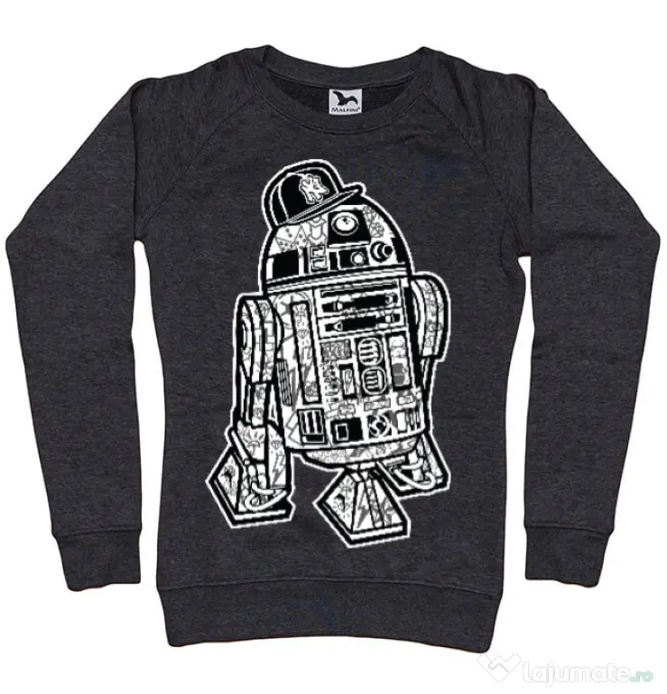 Bluza ADLER dama Street R2D2 Negru melanj