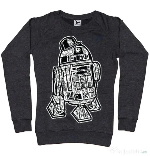Bluza ADLER dama Street R2D2 Negru melanj