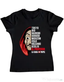 Tricou ADLER dama The team Negru