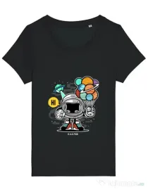 Tricou STANLEY STELLA dama Gift From Outer Space Negru