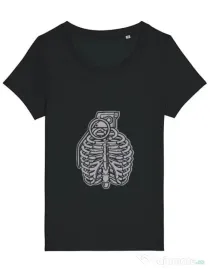 Tricou STANLEY STELLA dama Grenade Ribcage Negru