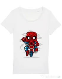 Tricou STANLEY STELLA dama Spidey Minibike Alb