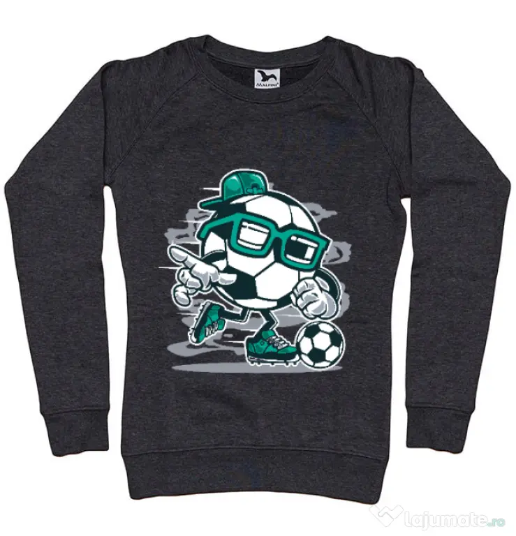 Bluza ADLER dama Street Soccer Negru melanj