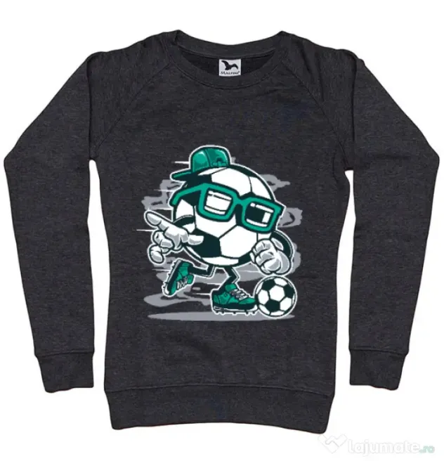 Bluza ADLER dama Street Soccer Negru melanj
