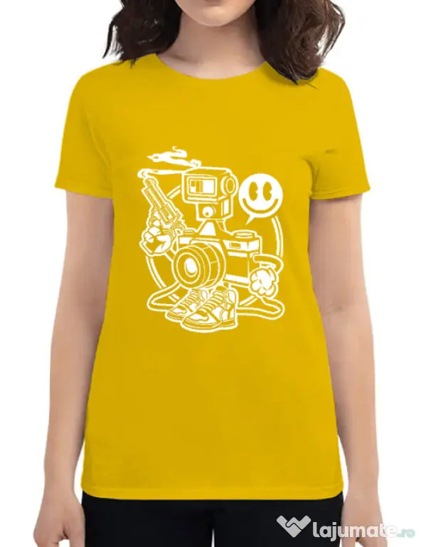 Tricou ADLER dama Shooter Galben
