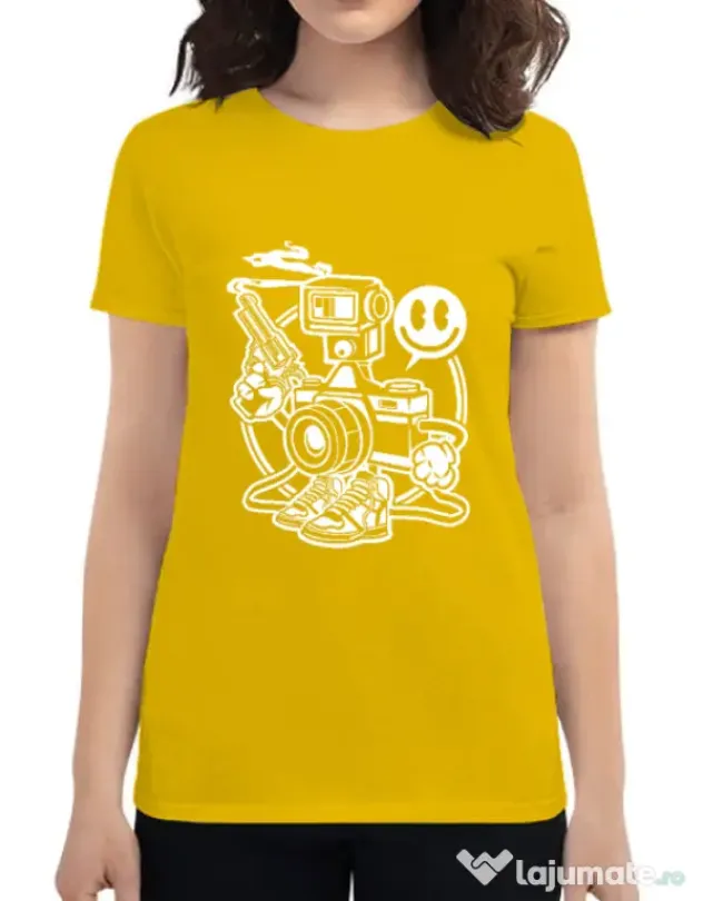 Tricou ADLER dama Shooter Galben