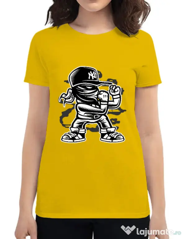 Tricou ADLER dama Fighter Galben