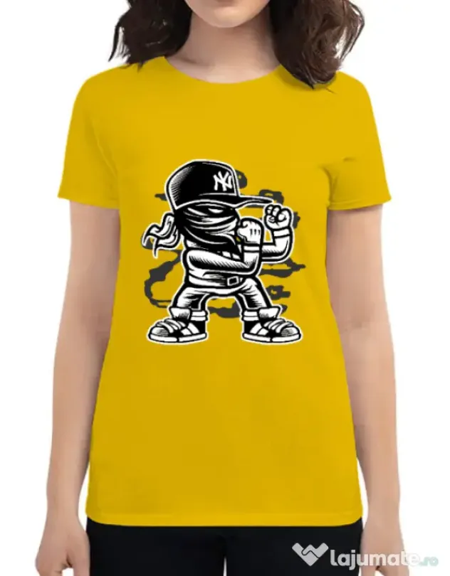 Tricou ADLER dama Fighter Galben