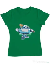 Tricou ADLER dama Game On Verde mediu