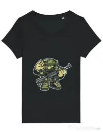 Tricou STANLEY STELLA dama Soldier Negru
