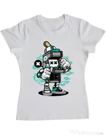 Tricou ADLER dama Game On 2 Alb