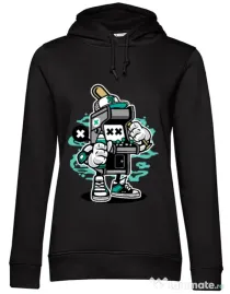 Hoodie dama cu gluga Game On 2 Negru