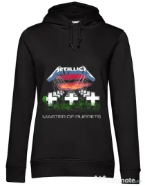 Hoodie dama cu gluga Master of puppets Negru