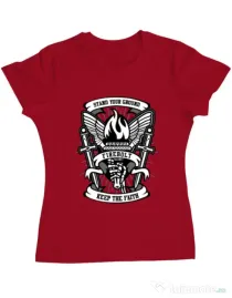 Tricou ADLER dama Torch Rosu