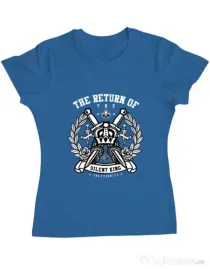 Tricou ADLER dama Crown Albastru azuriu