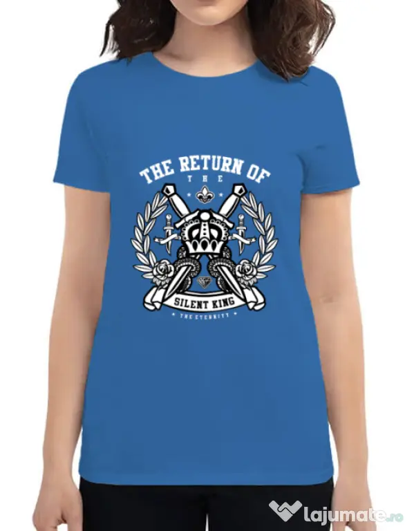 Tricou ADLER dama Crown Albastru azuriu