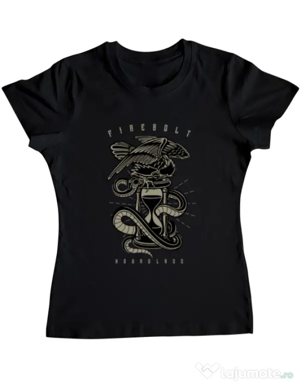 Tricou ADLER dama Hourglass Negru