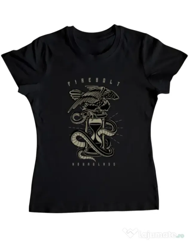 Tricou ADLER dama Hourglass Negru