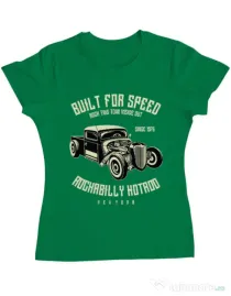 Tricou ADLER dama Built For Speed Verde mediu
