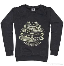 Bluza ADLER dama Rockabilly Hotrod Negru melanj