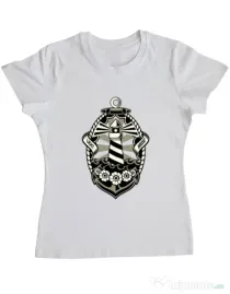 Tricou ADLER dama Lighthouse Alb