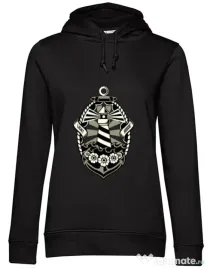 Hoodie dama cu gluga Lighthouse Negru