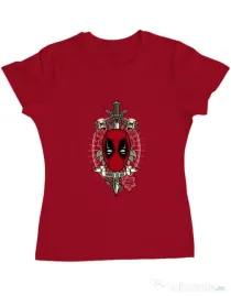Tricou ADLER dama Hard To Kill Rosu