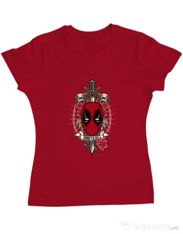 Tricou ADLER dama Hard To Kill Rosu
