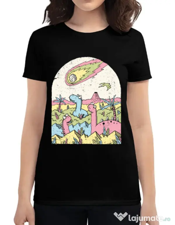 Tricou ADLER dama Asteroid Negru
