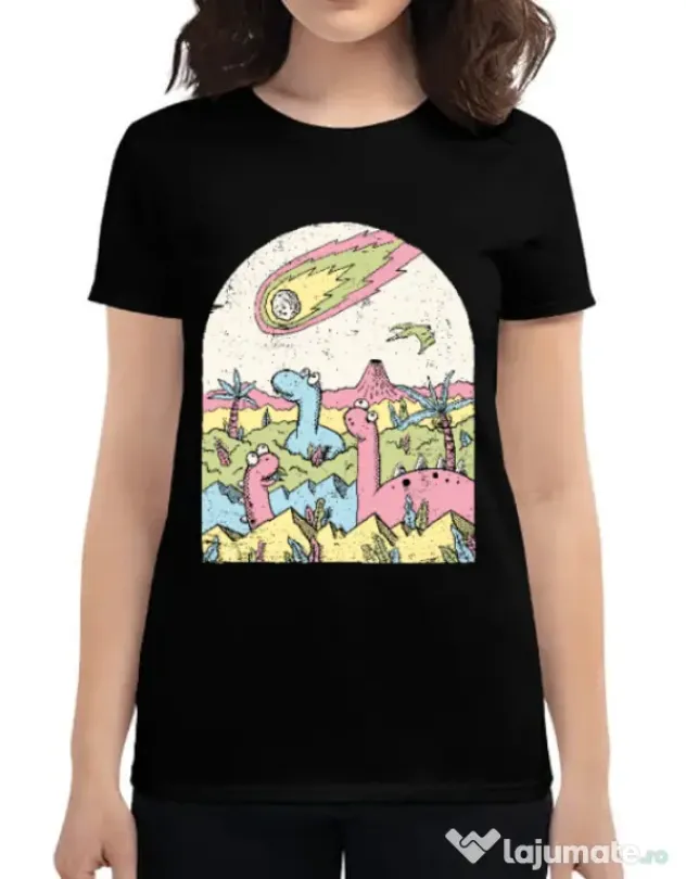 Tricou ADLER dama Asteroid Negru