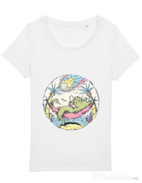 Tricou STANLEY STELLA dama Asteroid Day Alb