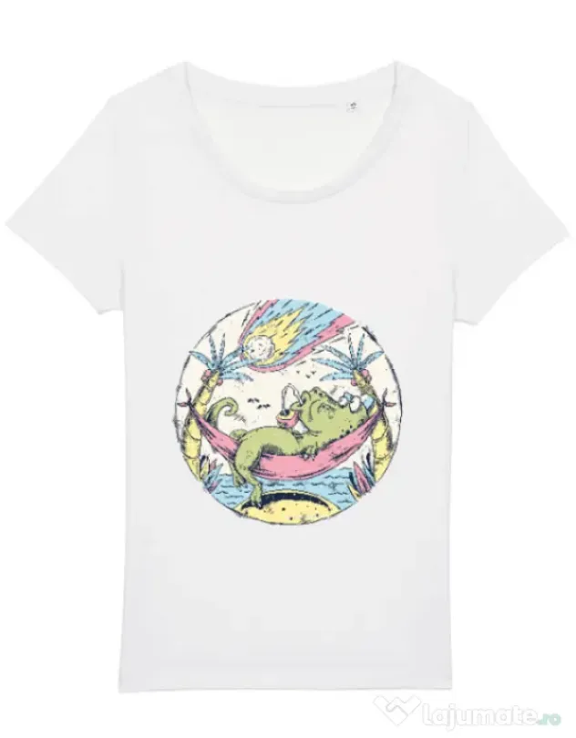 Tricou STANLEY STELLA dama Asteroid Day Alb