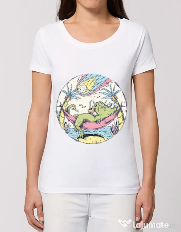 Tricou STANLEY STELLA dama Asteroid Day Alb