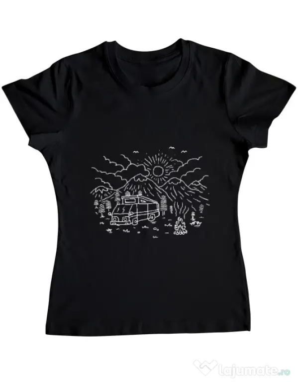 Tricou ADLER dama Wander Negru