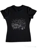 Tricou ADLER dama Wander Negru